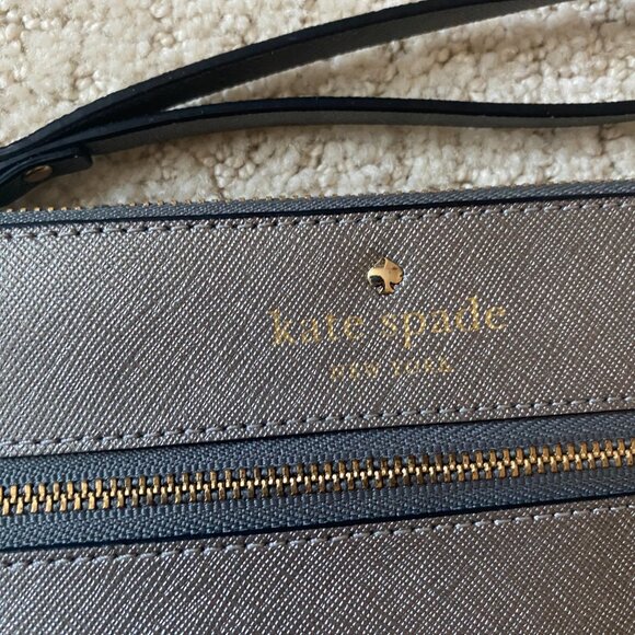Kate Spade Silver Wristlet Wallet - Picture 2 of 5